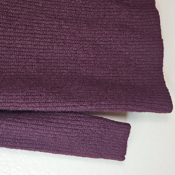 Cozy Women's Purple Sweater 💜 Express London Purple Half-Zip Sweater (XS) - Picture 7 of 8